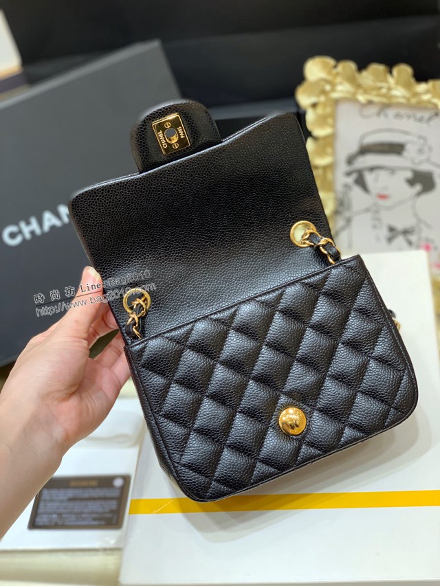 Chanel專櫃新款純原廠CF方胖子經典款Classic flap bag 香奈兒1115小羊皮鏈條肩背女包 djc4489